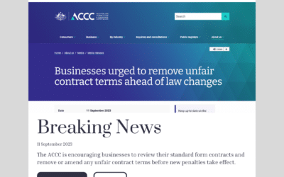 Navigating the Waters of Unfair Contract Terms in Australia